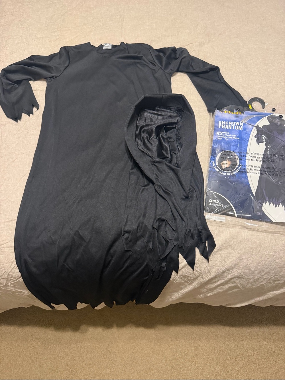 Unknown Phantom Kids Black Costume